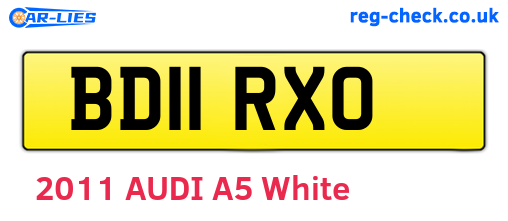 BD11RXO are the vehicle registration plates.