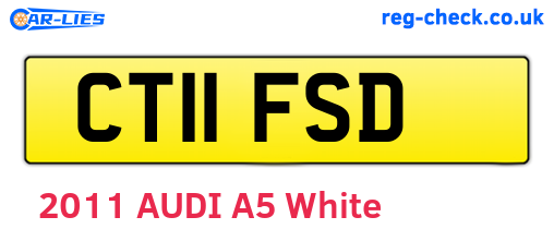 CT11FSD are the vehicle registration plates.
