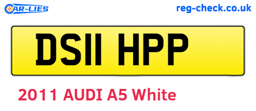 DS11HPP are the vehicle registration plates.