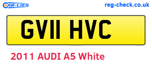 GV11HVC are the vehicle registration plates.