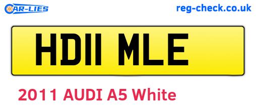 HD11MLE are the vehicle registration plates.