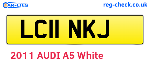 LC11NKJ are the vehicle registration plates.