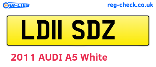 LD11SDZ are the vehicle registration plates.