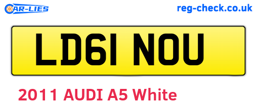 LD61NOU are the vehicle registration plates.