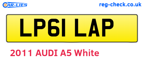 LP61LAP are the vehicle registration plates.