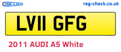 LV11GFG are the vehicle registration plates.