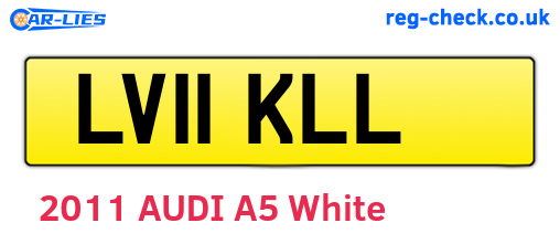 LV11KLL are the vehicle registration plates.