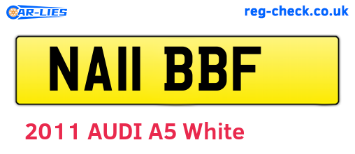 NA11BBF are the vehicle registration plates.
