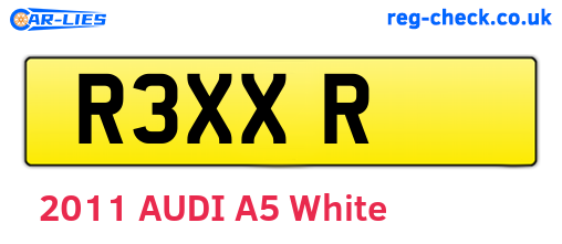 R3XXR are the vehicle registration plates.