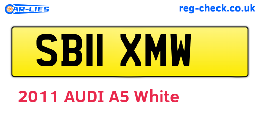 SB11XMW are the vehicle registration plates.