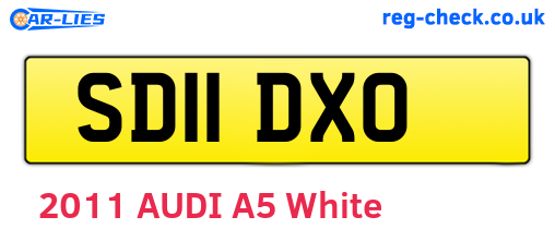 SD11DXO are the vehicle registration plates.