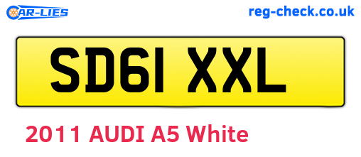 SD61XXL are the vehicle registration plates.
