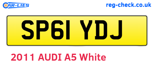 SP61YDJ are the vehicle registration plates.