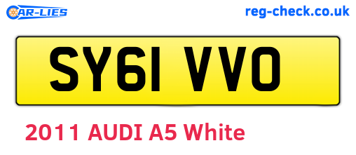 SY61VVO are the vehicle registration plates.