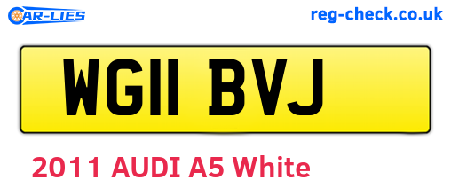 WG11BVJ are the vehicle registration plates.