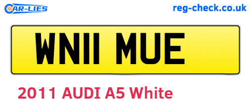WN11MUE are the vehicle registration plates.