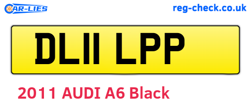 DL11LPP are the vehicle registration plates.