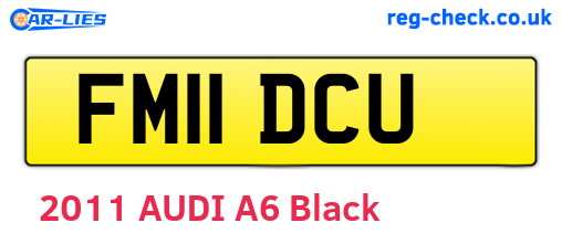 FM11DCU are the vehicle registration plates.