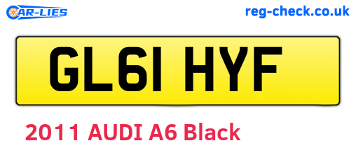 GL61HYF are the vehicle registration plates.