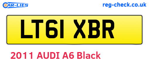 LT61XBR are the vehicle registration plates.