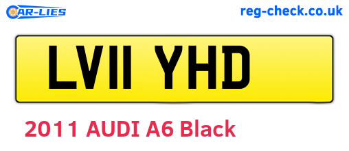 LV11YHD are the vehicle registration plates.