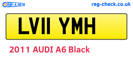 LV11YMH are the vehicle registration plates.