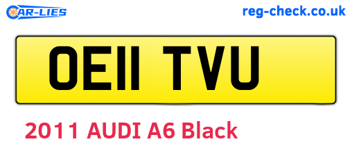 OE11TVU are the vehicle registration plates.
