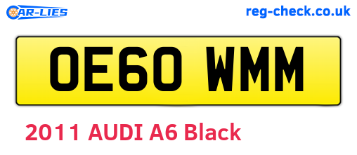 OE60WMM are the vehicle registration plates.