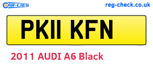PK11KFN are the vehicle registration plates.
