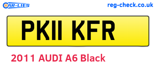 PK11KFR are the vehicle registration plates.