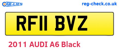 RF11BVZ are the vehicle registration plates.