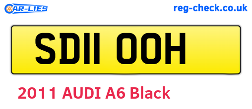 SD11OOH are the vehicle registration plates.
