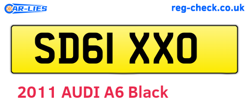SD61XXO are the vehicle registration plates.