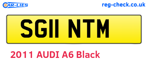 SG11NTM are the vehicle registration plates.