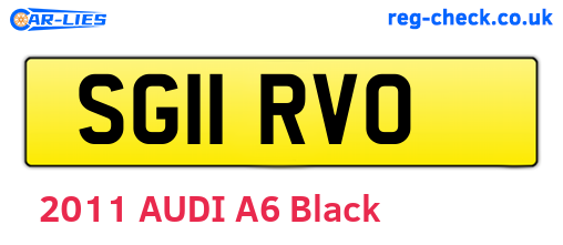 SG11RVO are the vehicle registration plates.