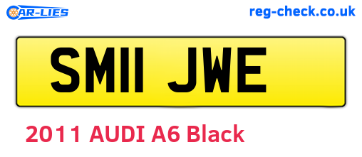 SM11JWE are the vehicle registration plates.
