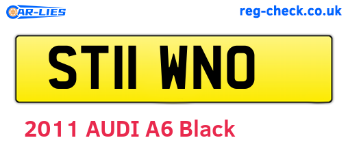 ST11WNO are the vehicle registration plates.