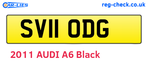 SV11ODG are the vehicle registration plates.