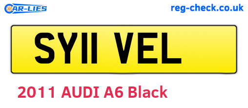 SY11VEL are the vehicle registration plates.