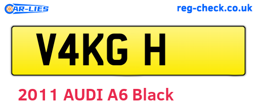 V4KGH are the vehicle registration plates.