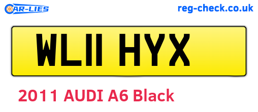 WL11HYX are the vehicle registration plates.