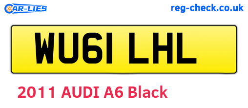 WU61LHL are the vehicle registration plates.