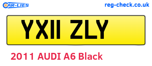 YX11ZLY are the vehicle registration plates.
