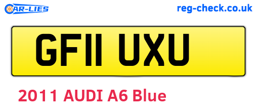 GF11UXU are the vehicle registration plates.