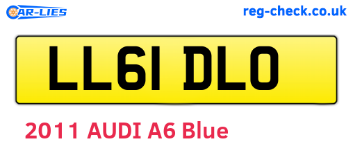 LL61DLO are the vehicle registration plates.