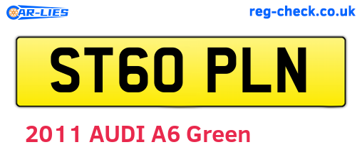 ST60PLN are the vehicle registration plates.