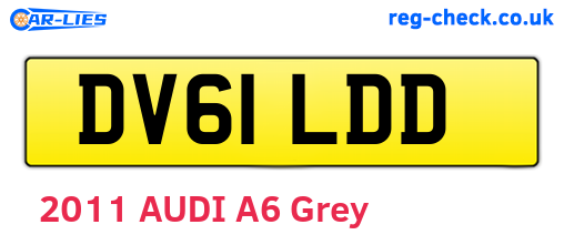 DV61LDD are the vehicle registration plates.