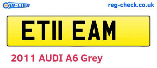 ET11EAM are the vehicle registration plates.
