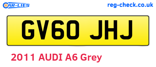 GV60JHJ are the vehicle registration plates.