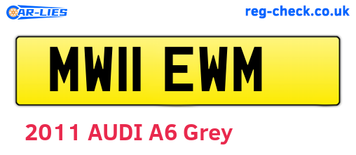 MW11EWM are the vehicle registration plates.